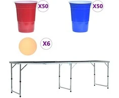 Sulankstomas Beer Pong žaidimo stalas, 240cm