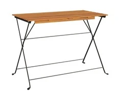 Sulankstomas bistro stalas, 100x54x71cm, akacija ir plienas