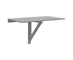 Sulankstomas sieninis staliukas, pilkas, 100x60x56cm, mediena