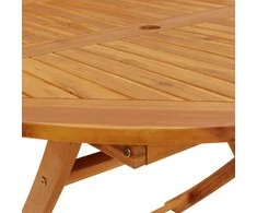 Sulankstomas sodo stalas, 110cm, akacijos medienos masyvas