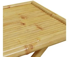 Sulankstomas sodo stalas, 110x55x75cm, bambukas