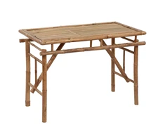Sulankstomas sodo stalas, 115x50x75cm, bambukas