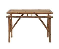 Sulankstomas sodo stalas, 115x50x75cm, bambukas