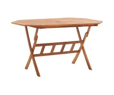 Sulankstomas sodo stalas, 135x85x75cm, akacijos masyvas