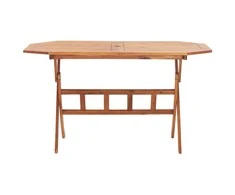 Sulankstomas sodo stalas, 135x85x75cm, akacijos masyvas