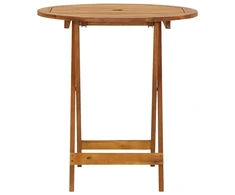 Sulankstomas sodo stalas, 70cm, akacijos medienos masyvas