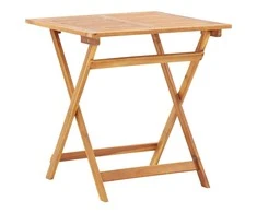 Sulankstomas sodo stalas, 70x70x75cm, akacijos medienos masyvas