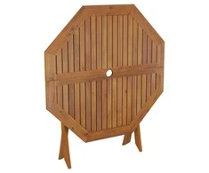 Sulankstomas sodo stalas, 90x75cm, akacijos medienos masyvas