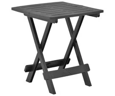 Sulankstomas sodo stalas, antracito, 45x43x50cm, plastikas