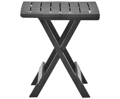 Sulankstomas sodo stalas, antracito, 45x43x50cm, plastikas