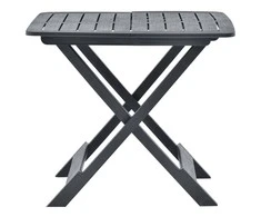 Sulankstomas sodo stalas, antracito, 79x72x70cm, plastikas