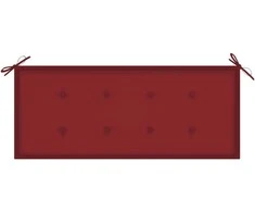 Sulankstomas sodo suoliukas su pagalvėle, 118cm, bambukas