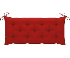 Sulankstomas sodo suoliukas su pagalvėle, 118cm, bambukas
