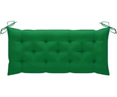 Sulankstomas sodo suoliukas su pagalvėle, 118cm, bambukas