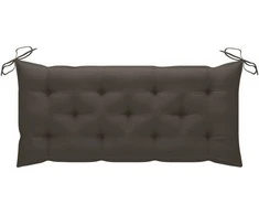 Sulankstomas sodo suoliukas su pagalvėle, 118cm, bambukas