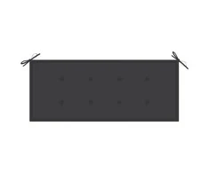 Sulankstomas sodo suoliukas su pagalvėle, 118cm, bambukas