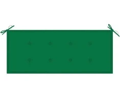 Sulankstomas sodo suoliukas su pagalvėle, 118cm, bambukas