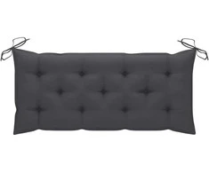 Sulankstomas sodo suoliukas su pagalvėle, 118cm, bambukas