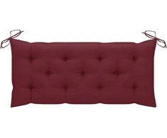 Sulankstomas sodo suoliukas su pagalvėle, 118cm, bambukas