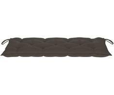 Sulankstomas sodo suoliukas su pagalvėle, 118cm, bambukas