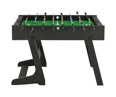 Sulankstomas stalo futbolo stalas, 121x61x80cm, juodas