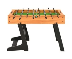 Sulankstomas stalo futbolo stalas, 121x61x80cm, šviesiai rudas