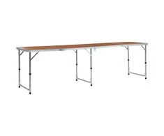 Sulankstomas stovyklavimo stalas, 240x60cm, aliuminis