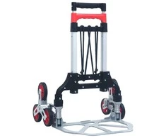 Sulankstomas vežimėlis laiptams, sidabrinis, aliuminis, 70kg