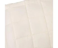 Sunki antklodė, šviesi kreminė, 122x183cm, audinys, 5kg