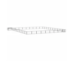 Šunų aptvaras, 40 segmentų, juodas, 100x50cm, plienas