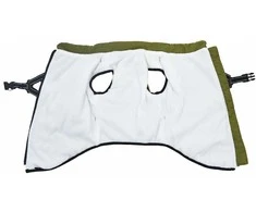 Šunų kailis su diržais, atsparus vandeniui, žalias, 6XL