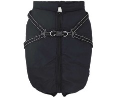 Šunų kailis su diržais, atsparus vandeniui, mėlynas, 5XL