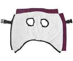 Šunų kailis su diržais, atsparus vandeniui, violetinis, XL