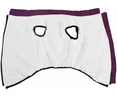 Šunų kailis su diržais, atsparus vandeniui, violetinis, 4XL