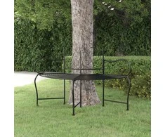 Suoliukas aplink medį, juodos spalvos, 150cm, plienas