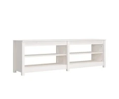Suoliukas batams, baltas, 160x36,5x50cm, pušies masyvas
