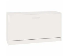 Suoliukas batams, baltas, 80x24x45cm, mediena, blizgus