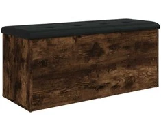 Suoliukas-daiktadėžė, dūminis, 102x42x45cm, apdirbta mediena