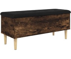 Suoliukas-daiktadėžė, dūminis, 102x42x46cm, apdirbta mediena