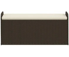 Suoliukas-daiktadėžė, rudas, 115x51x52cm, poliratanas
