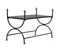 Suoliukas, juodas, 83x42x55cm, metalas, vintažinio stiliaus