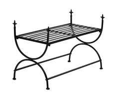Suoliukas, juodas, 83x42x55cm, metalas, vintažinio stiliaus