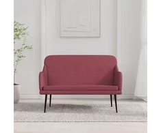 Suoliukas, raudonojo vyno spalvos, 110x76x80cm, audinys