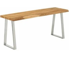 Suoliukas su gyvu kraštu, 105cm, akacijos medienos masyvas