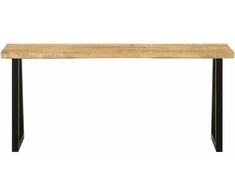 Suoliukas su gyvu kraštu, 105cm, mango medienos masyvas