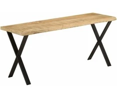 Suoliukas su gyvu kraštu, 105cm, mango medienos masyvas
