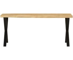 Suoliukas su gyvu kraštu, 105cm, mango medienos masyvas