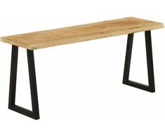 Suoliukas su gyvu kraštu, 105cm, mango medienos masyvas