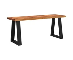 Suoliukas su gyvu kraštu, 110cm, akacijos medienos masyvas