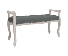 Suoliukas, tamsiai pilkos spalvos, 110x45x60cm, audinys